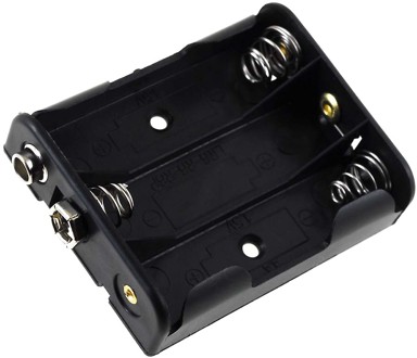 Držač baterija, za 3x AA (Mignon), s priključkom