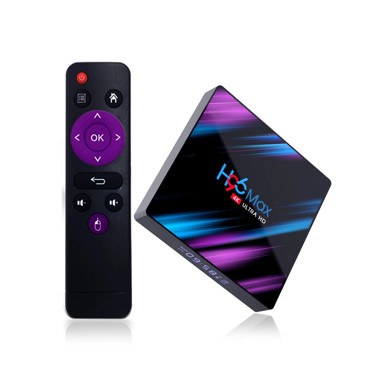 H96 MAX Android TV box, 4K, 4GB RAM, 64GB Flash, Android 19.0, crna
