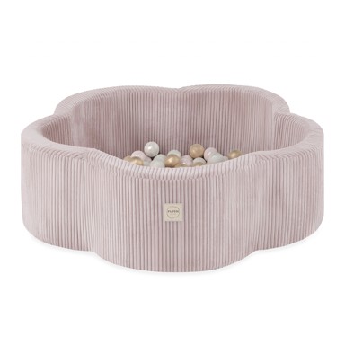 PLUSH NEST Bazen s 200 loptica Cvijet, 95x30 cm, svijetlo rozi