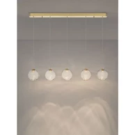 BLAZIK Luster NL9214167, LED, TRIAC prigušljiv, 5 izvora svjetla, IP20, 20 W, 2700 K, staklo, zlatna