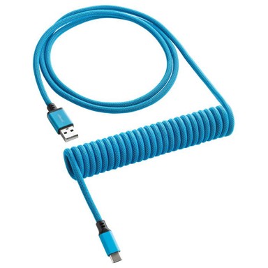 CABLEMOD Classic spiralni kabel za tipkovnicu, USB-C na USB Type A, Spektar Plava, 150 cm - CM-CKCA-CLB-KLB150KLB-R