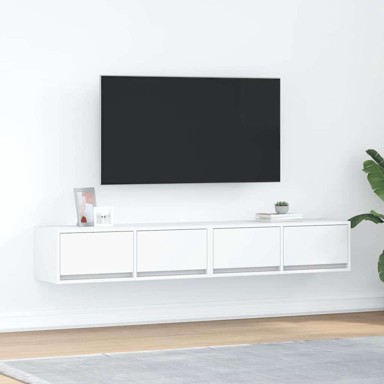TV ormarići, 2 kom, bijeli, 80x31x25.5 cm, konstruirano drvo