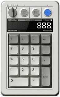 8BITDO Numerička tipkovnica Retro 18 N Edition, mehanička, bijela