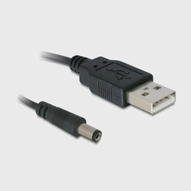 DELOCK kabel USB M - napajanje M DC 5.5 fi x 2.1 mm 1 m, model 82197
