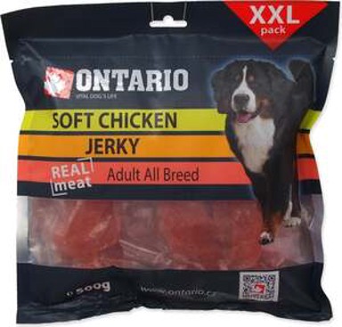 ONTARIO Dog poslastica 500 g, trakice, piletina