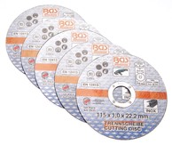 BGS Rezna ploča za Inox 115×1.0×22.2 mm (5 kom), 3935