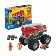 HOT WHEELS MEGA Construction Vatrogasno vozilo s 5 alarma, set za gradnju, 284 dijela