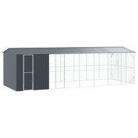 Čelični kavez za ptice s produžetkom, antracit, 310 × 838 × 247 cm