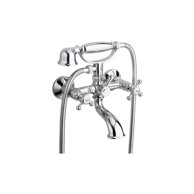 SAPHO Zidna slavina za kadu Antea (s 2 izlaza), sjajno srebrna