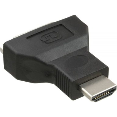 INLINE DVI-D adapter ženski na DVI-D, crni