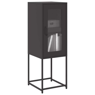Komoda crna 36x39x107 cm Hladno valjani čelik
