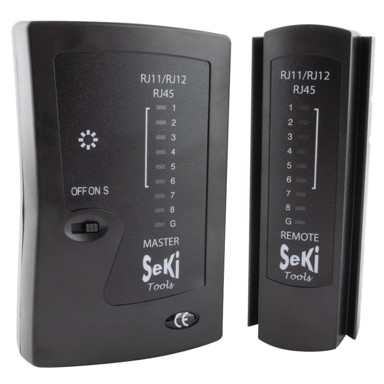 Mrežni tester kabela SEKI, LAN/ISDN/patch, RJ11/RJ12/RJ45