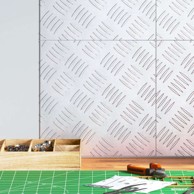 Aluminijske čelične ploče 4 kom protuklizne 30x30 cm