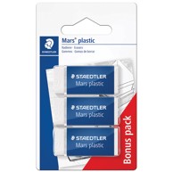 STAEDTLER Gumica Mars Plastic Mini, 52653ABK3D, 3 kom