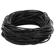 Kožni konop, crni, Ø1 mm x 10 m