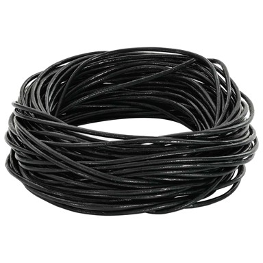 Kožni konop, crni, Ø1 mm x 10 m