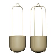 HÜBSCH Metalne viseće i zidne navlake za tegle u kompletu 2 kom ø 16 cm Lotus 