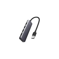 UGREEN USB Hub USB 3.0 A, 4-portni + micro USB power port, sivi