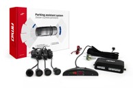 AMIO Parking senzori, 4 kom, crni, 18 mm, LED zaslon, buzzer, GOLD