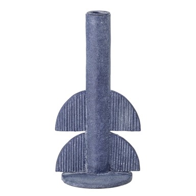 BLOOMINGVILLE Plavi svijećnjak Bess, visina 22 cm