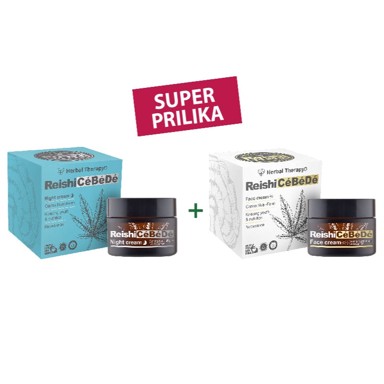 Reishi CeBeDe set dnevna i noćna krema, 50 ml