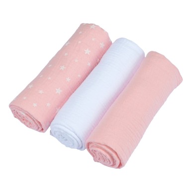 BEBE DOUCEUR Pelene u setu 3 kom od muslina