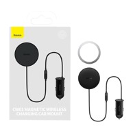 BASEUS Autodržač za mobitel s autopunjačem CW01, crni