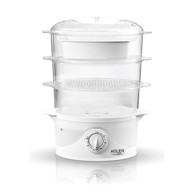 ADLER Uređaj za kuhanje na pari, 800W, 3 košare, bijeli