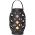STAR TRADING Crna lampa Flame Lantern, visina 23 cm