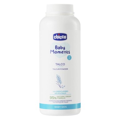 CHICCO Puder Baby Moments, 12258000, s rižinim škrobom