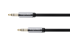 SLOMART Kabel 3,5 mm stereo utikač na utikač, opružni, 1,5 m