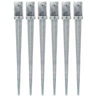 Šiljci za tlo, 6 kom, 8 x 8 x 91 cm