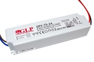 GLP GPV LED napajanje, hermetičko, 72 W, 3 A, 24 V DC, IP67, GPV-75-24