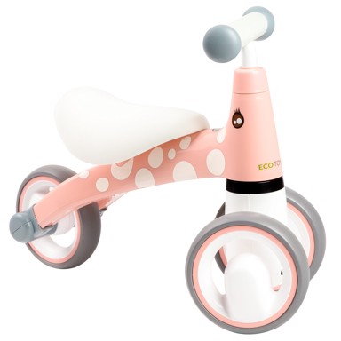 ECOTOYS Dječji bicikl bez pedala flamingo
