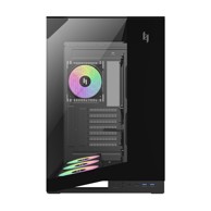 GAMEMAX Kućište računala NEX C56 VC BK, ATX/micro-ATX/Mini-ITX, Midi Tower, 3x 120 mm + 1x 120 mm, crna
