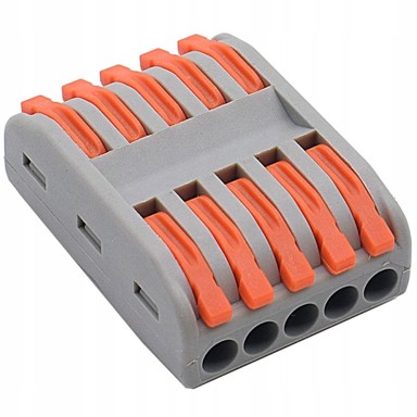 Prolazna spojnica PCT-225, 5 priključaka, 0,08-4 mm², 1 kom