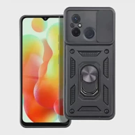 OEM Maskica Slide Armor za Xiaomi Redmi 12C, crna