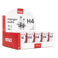 AMIO Set UV halogenih žarulja H4, 20 kom., 12V, 60/55W