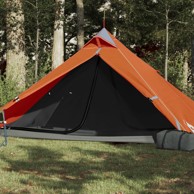 Šator za kampiranje, siva, narančasta, 1 osoba, 235 x 96 x 119 cm