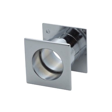 GAMET Ventilacijska čahura TW01, kvadratna, sjajni krom