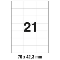 ZWECKFORM Etikete ILK 70x42,3 mm 3652 100 listova