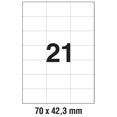 ZWECKFORM Etikete ILK 70x42,3 mm 3652 100 listova
