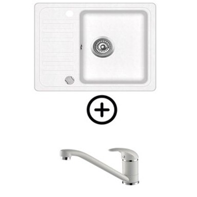 HELIKA Set Notus SQ102-W, alba + slavina Helika Eko bijela