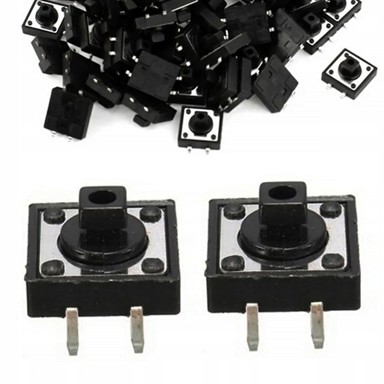 ROSFIX Tact switch 12x12 mm, visina 7 mm, 2 kom