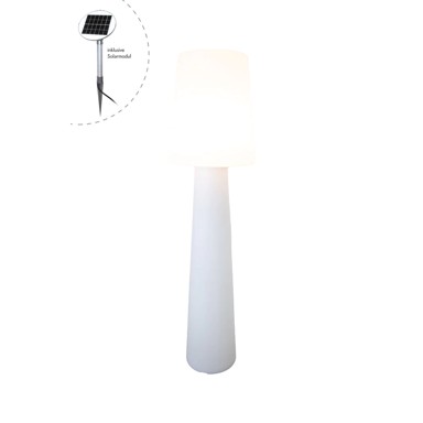 8SEASONS Solarna lampa, 160 cm, bijela
