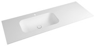 SAPHO ARUBA Umivaonik, 160x51,5 cm, lijeva izvedba, Solid Surface, Rockstone, bijela mat