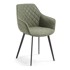 KAVE HOME Kaki zelene blagovaonske stolice u setu 2 kom od umjetne kože Amira 