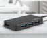 NATEC USB hub Moth, USB-C, 4x USB-A, crni
