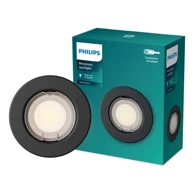 PHILIPS Peridot ugradbena svjetiljka okrugla 7w gu10 crna