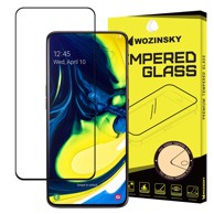WOZINSKY Kaljeno staklo,Super čvrst zaštitnik zaslona s kućištem u okviru za Samsung Galaxy A80 crno